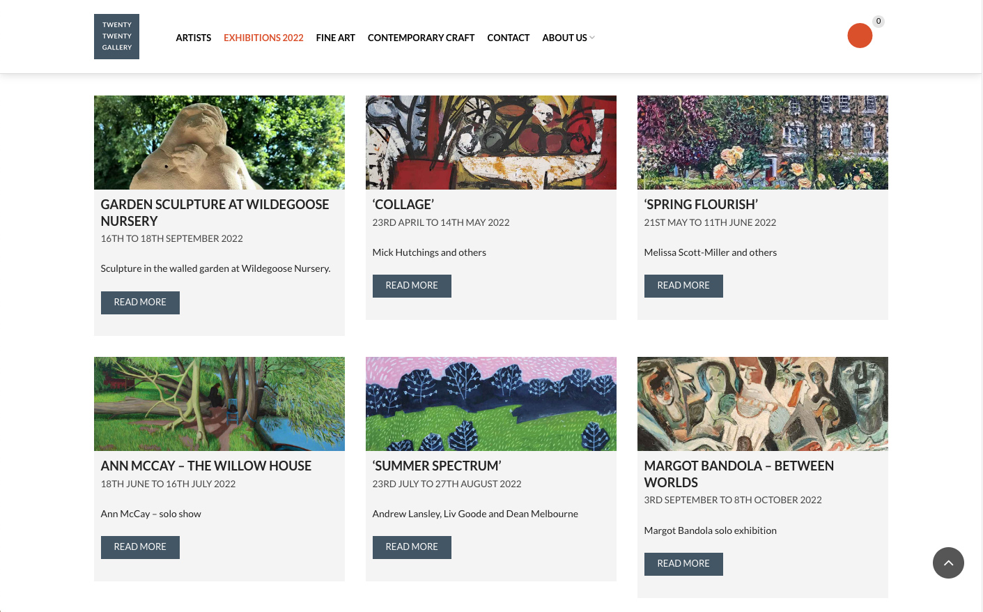 Twenty Twenty website screenshot