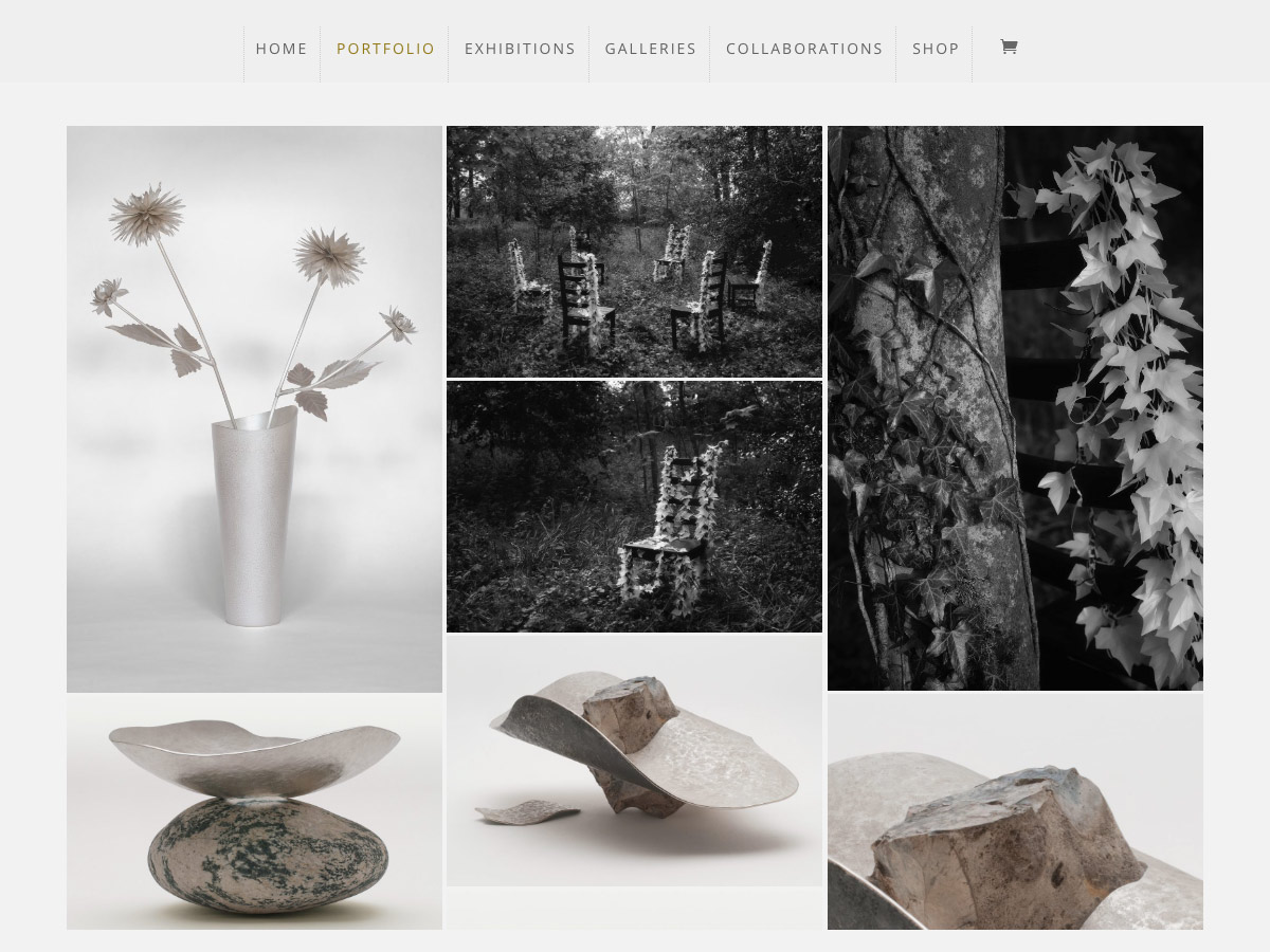 Claire Malet web site screenshot