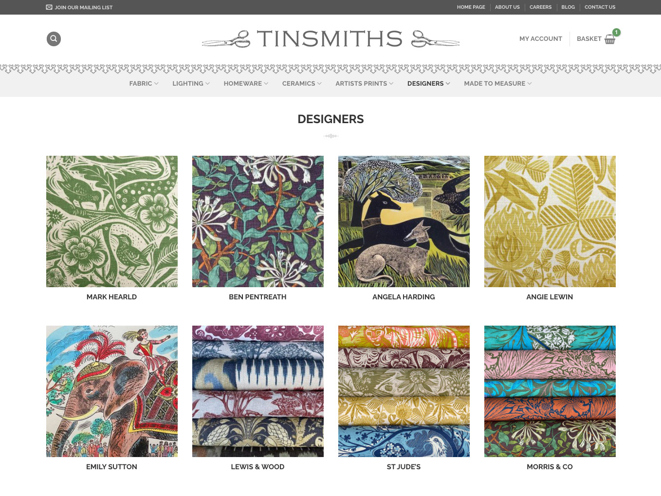 Tinsmiths Ecommerce