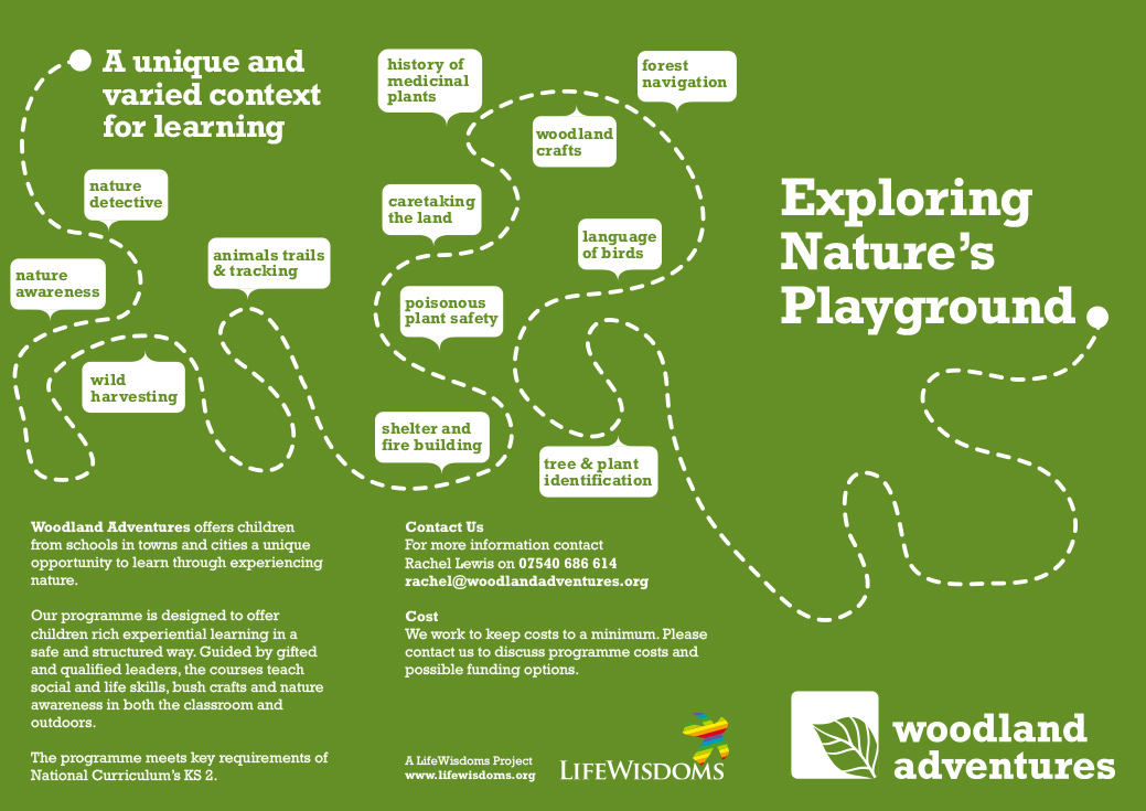 Woodland Adventures leaflet