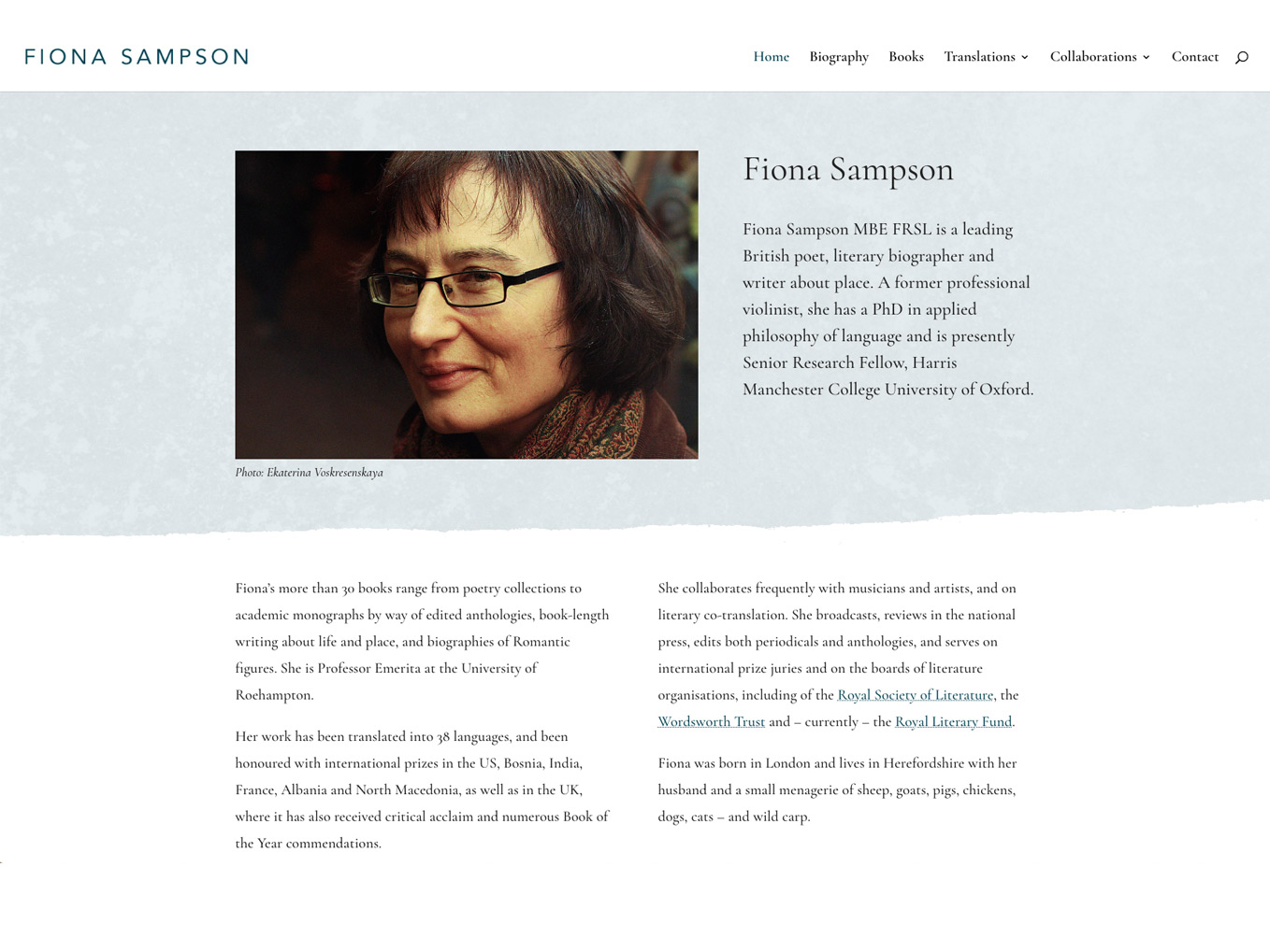 Fiona Sampson