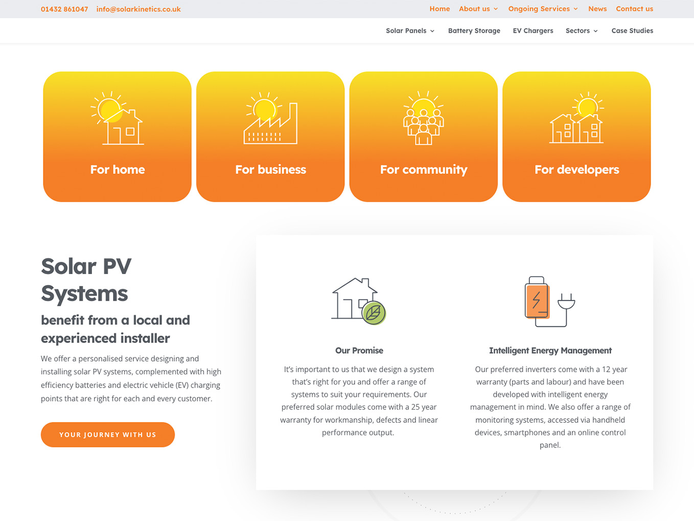 Solar Kinetics website screenshot